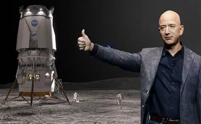 A Team Led By Jeff Bezos Blue Origin Won A Nasa Contract - Sakshi