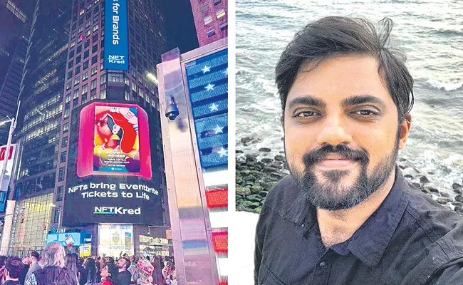 Indian artist Ajay Purushothaman on his artwork getting featured at Times Square billboard - Sakshi