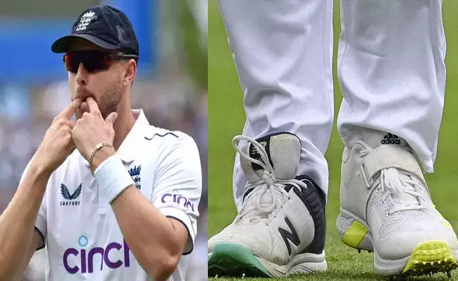 ENG Bowler-Ollie Robinson Wears Mismatched Shoes Ashes-1st Test Viral - Sakshi