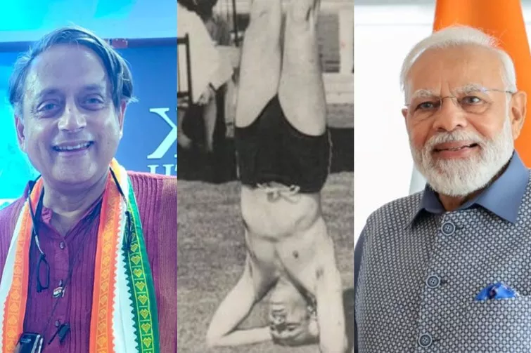 International Yoga Day Shashi Tharoor Tweet - Sakshi