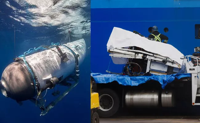 US Coast Guard recovered Titan Remains from Atlantic - Sakshi