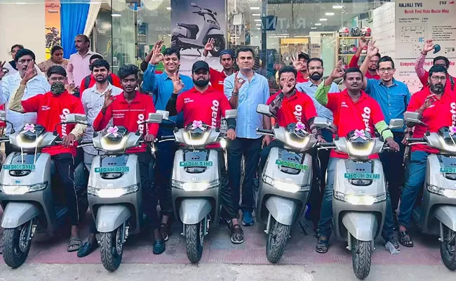 TVS partners with Zomato to deploy 10000 electric scooters in delivery fleet in 2 years - Sakshi