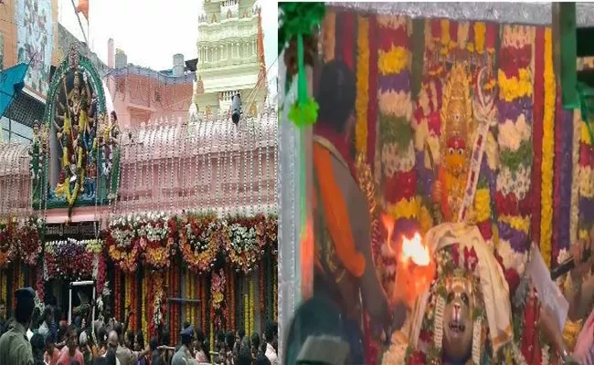 Man Died Due to Electric Shock At Mahankali Bonalu Festival - Sakshi