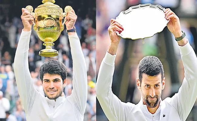 Carlos Alcaraz beats Novak Djokovic to win Wimbledon - Sakshi