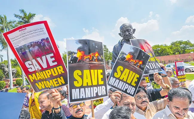 Manipur violence: Opposition demands PM Modi's statement - Sakshi
