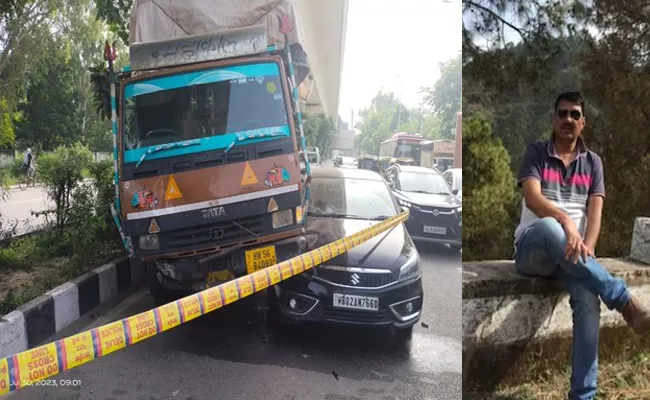 Delhi: Inspector Killed After Truck Rams His Car On Rohtak Road - Sakshi