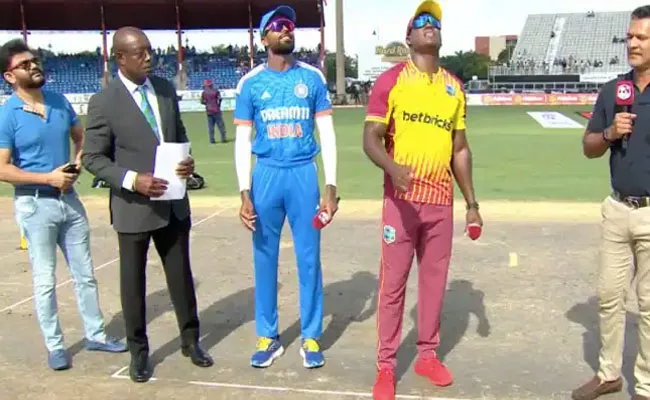 IND VS WI 5th T20: India Won The Toss And Choose To Bat - Sakshi