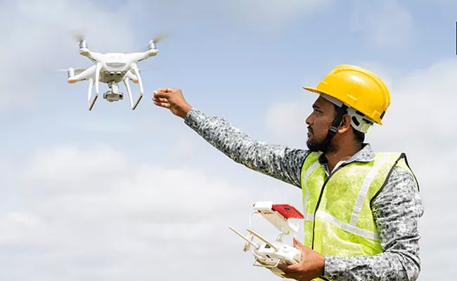 drone skills Training in construction field MoU CSDCI and IDA - Sakshi