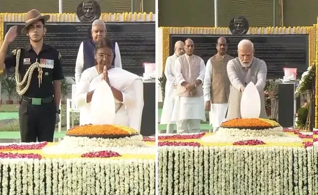 PM Narednra Modi Tribute To Atal Bihari Vajpayee On Death Anniversary - Sakshi