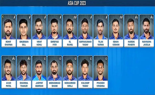 Social Media Reactions On Team India For Asia Cup 2023 - Sakshi