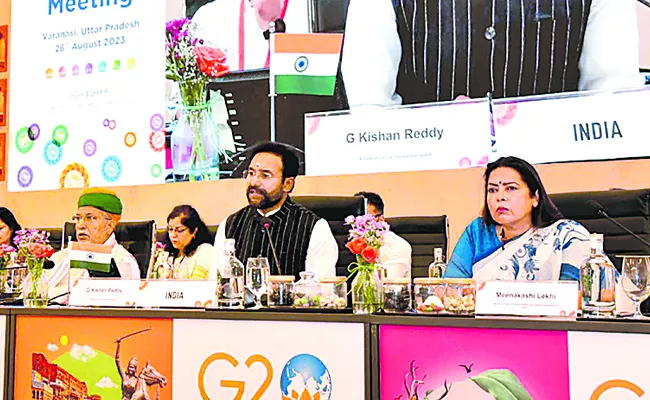 Cultural heritage both pillar of past and pathway to future: Kishan Reddy at G20 ministerial meeting - Sakshi