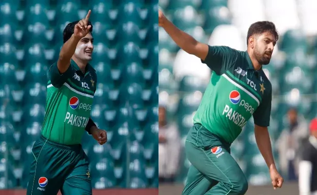 Pakistan call up back up pacers after Haris Rauf, Naseem Shah pick up niggles - Sakshi