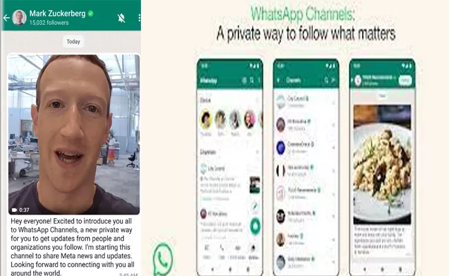 Mark Zuckerberg announced WhatsApp Channels here is how to use it - Sakshi