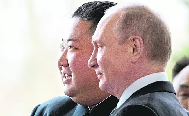 Kim Jong Un may soon meet with Putin in Russia for arms talks - Sakshi