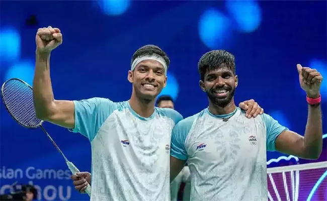 Asian Games 2023: Satwiksairaj And Chirag Shetty Wins Gold In Men's Doubles Badminton, 1st badminton Gold For India - Sakshi