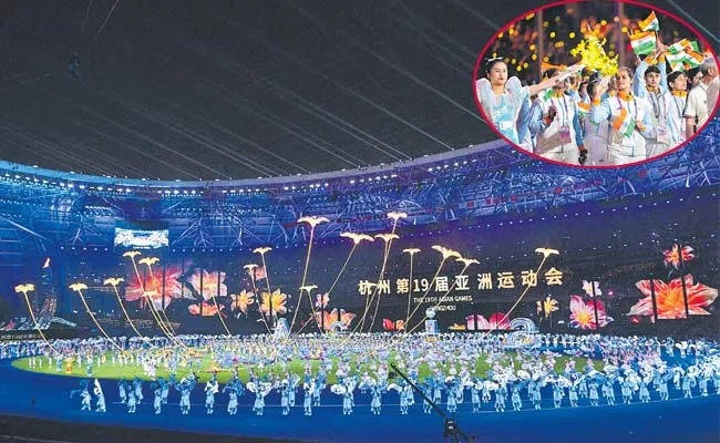 19th Asian Games concluded at the Hangzhou Olympics Stadium - Sakshi