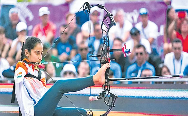 Armless Archer Sheetal Devi Wins 3 Medals In Asian Para Games - Sakshi