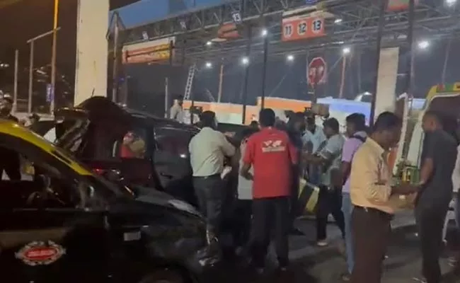SUV Car Rammed Several Vehicles At Bandra Worli Sea Link - Sakshi