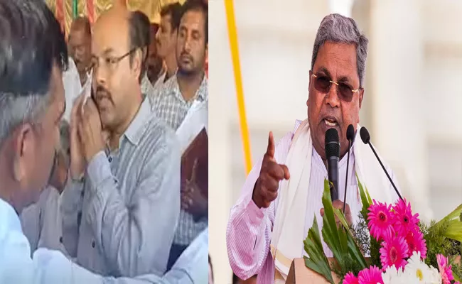 Karnataka: Siddaramaiah Defends Son In Cash For Posting Row - Sakshi