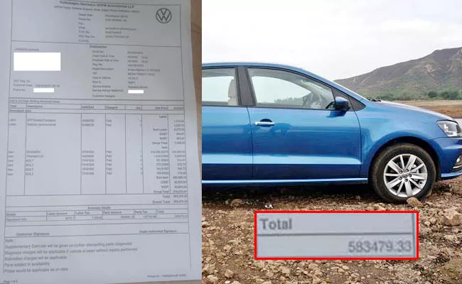 Volkswagen DSG Failure Customer Shocked By Rs  5 8 Lakh Bill - Sakshi