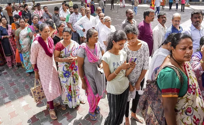 Re Polling Underway In Bhind Madhya Pradesh ECs Order - Sakshi