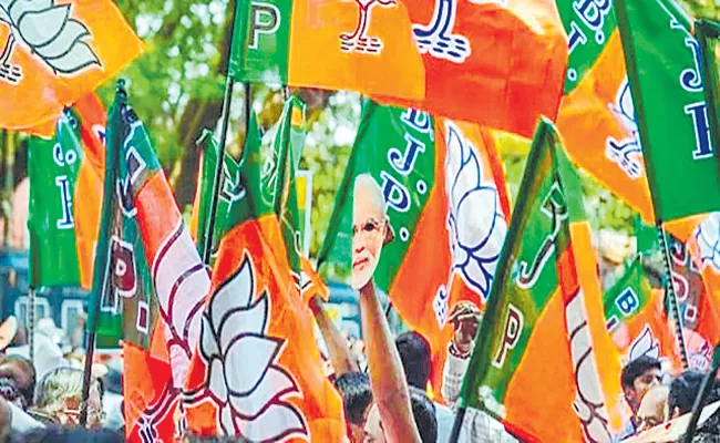 BJP Exercise to increase voting percentage - Sakshi