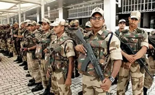 Government Ropes In Central Forces To Parliament Complex Security - Sakshi
