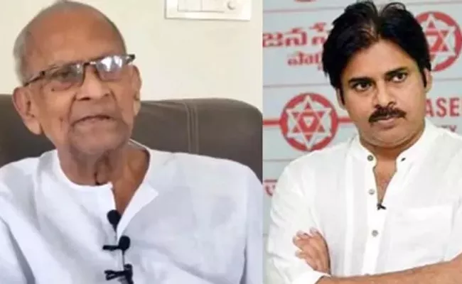 Harirama Jogaiah Write Counter Questions To Pawan Over Chandrababu - Sakshi