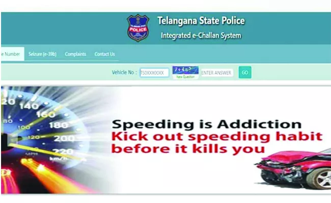 Huge Response For Pending Traffic Challan Payment With Discount Offer In Telangana - Sakshi
