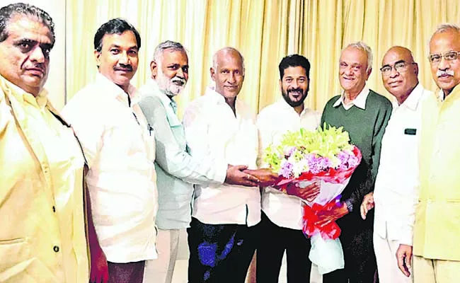 CPI leaders meeting with Revanth - Sakshi