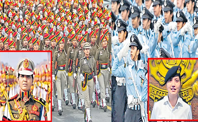 Republic Day 2024: Participation of women marching in the Republic Day Parade - Sakshi