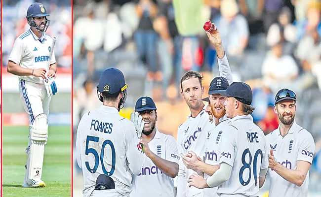 India vs England: England defeated India by 28 runs in first Test at the Rajiv Gandhi International Stadium - Sakshi
