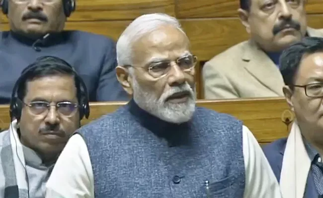 Pm Modi Last Speech In Parliament Before 2024 General Elections - Sakshi