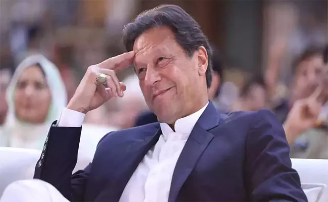 Pakistan Election Imran Khans AI Victory Speech - Sakshi