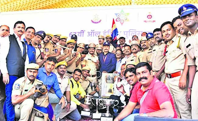 telangana police win over all championship in all india police duty meet - Sakshi