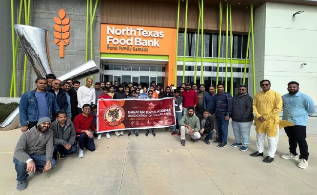 Greater Rayalaseema Association of Dallas Conduct Food Drive - Sakshi
