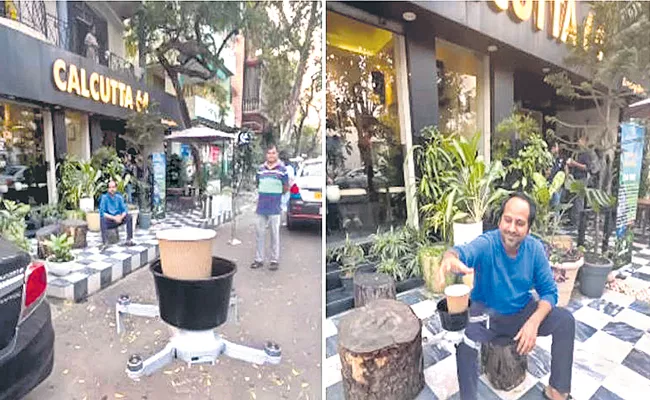 Kolkata Cafe Serves Coffee To Customer Via Drone - Sakshi