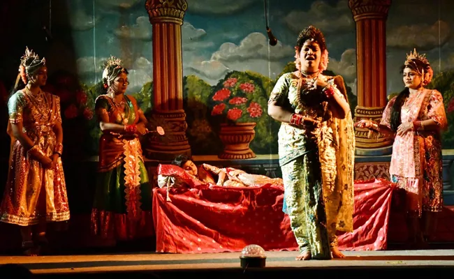 Surabhi Is 'Bhakta Prahlada' Drama - Sakshi