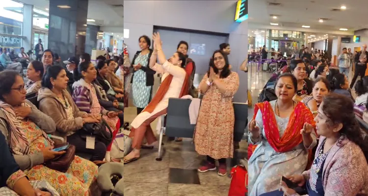 Passengers Singing Sri Rama Song At Airport 