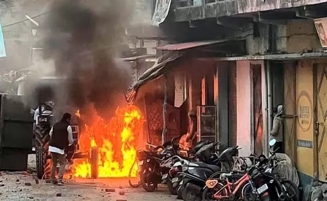 Violence Takes Place In Uttarakhand Haldwani - Sakshi