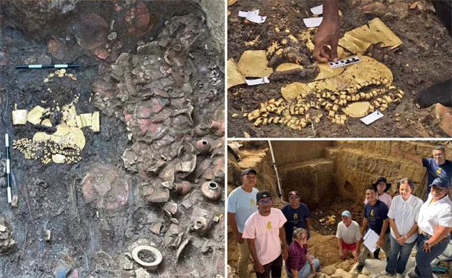 Archaeologists In Panama Find Ancient Tomb filled With Gold - Sakshi