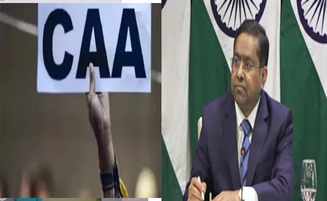 Misplaced Misinformed Unwarranted: India On US CAA Remarks - Sakshi