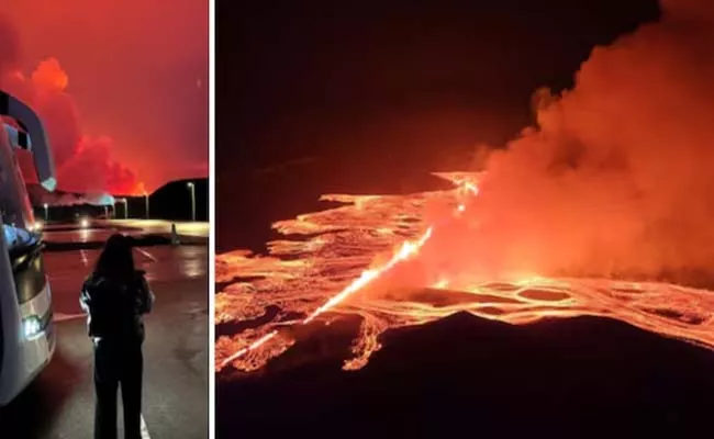 Volcano Errupts In Iceland Again - Sakshi