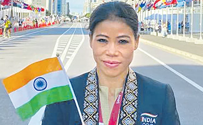 Mary Kom stepped down as Chef de Mission - Sakshi