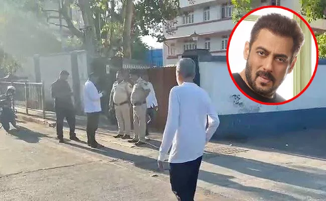 Gun Firing Heard Outside Salman Khan House In Mumbai - Sakshi