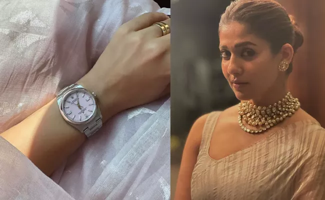Nayanthara Matching Her Blush Pink Rolex Watch Price will shock - Sakshi