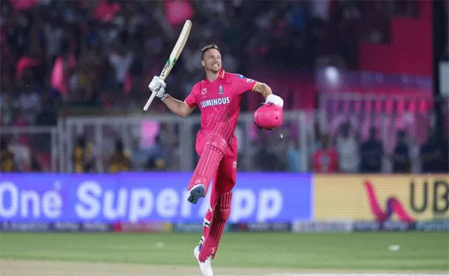 Jos Buttlers Last-Ball Six For Cinematic Century  - Sakshi