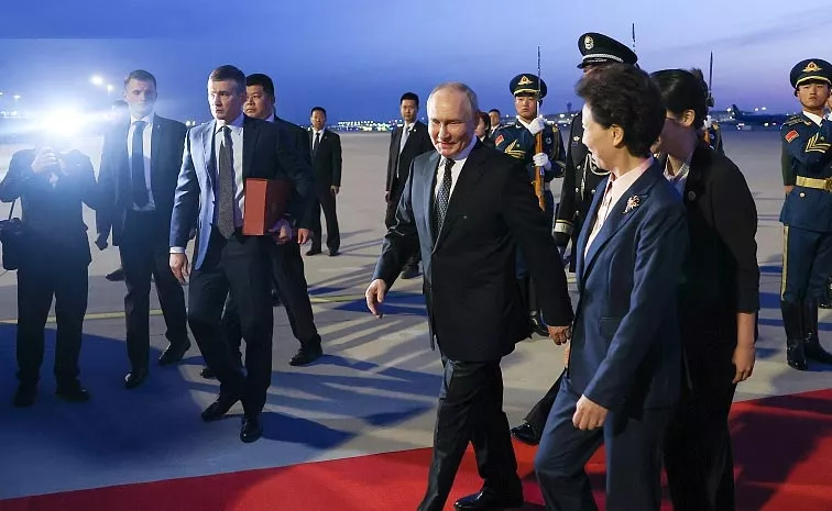 Russian President Vladimir Putin Arrives In China