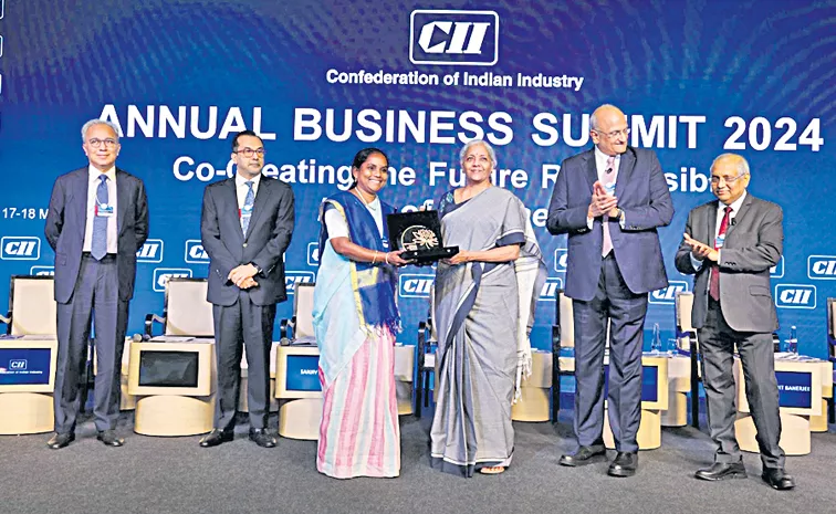 Saraswati who received CII Women Exemplar 2024 Award