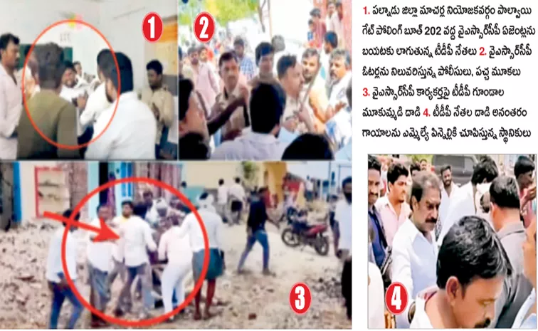 TDP Yellow gangs rigged by threatening voters at Palwai Gate